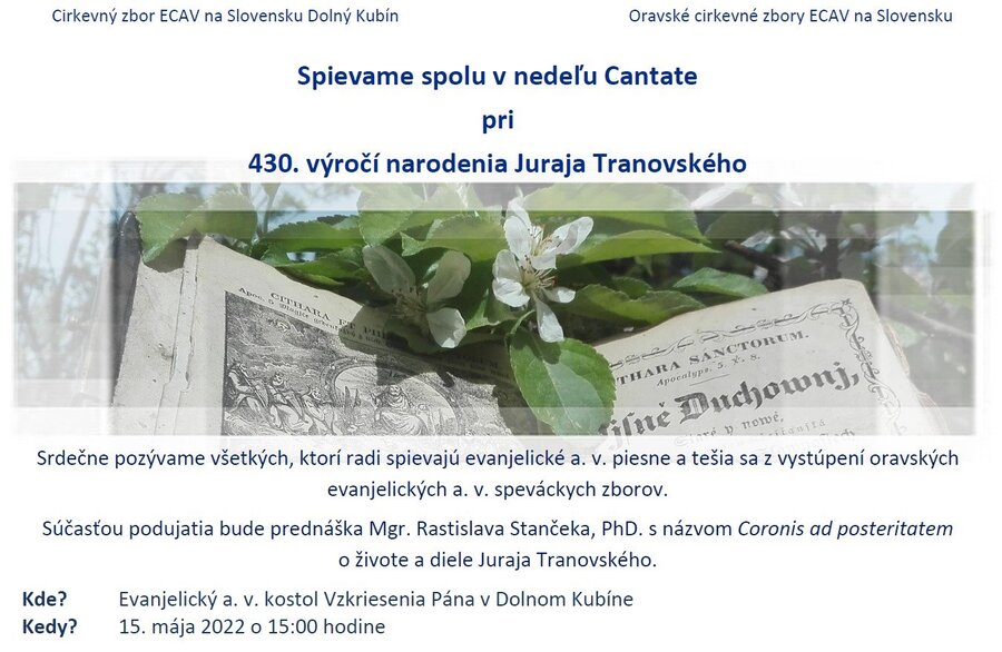 Spievame spolu... pozvánka na Oravu