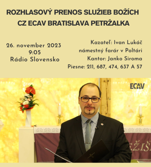 Rozhlasový prenos z Bratislavy Petržalky, 26.11.2023