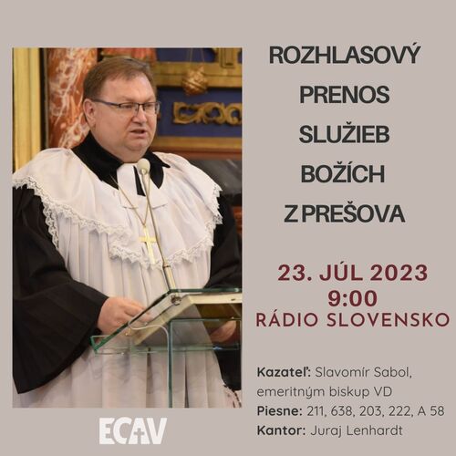 Rozhlasový prenos z Prešova- 23.7.2023