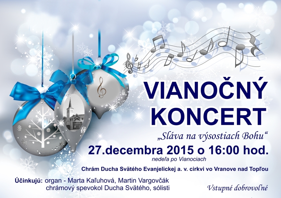 Vianočný koncert vo Vranove 27. 12.