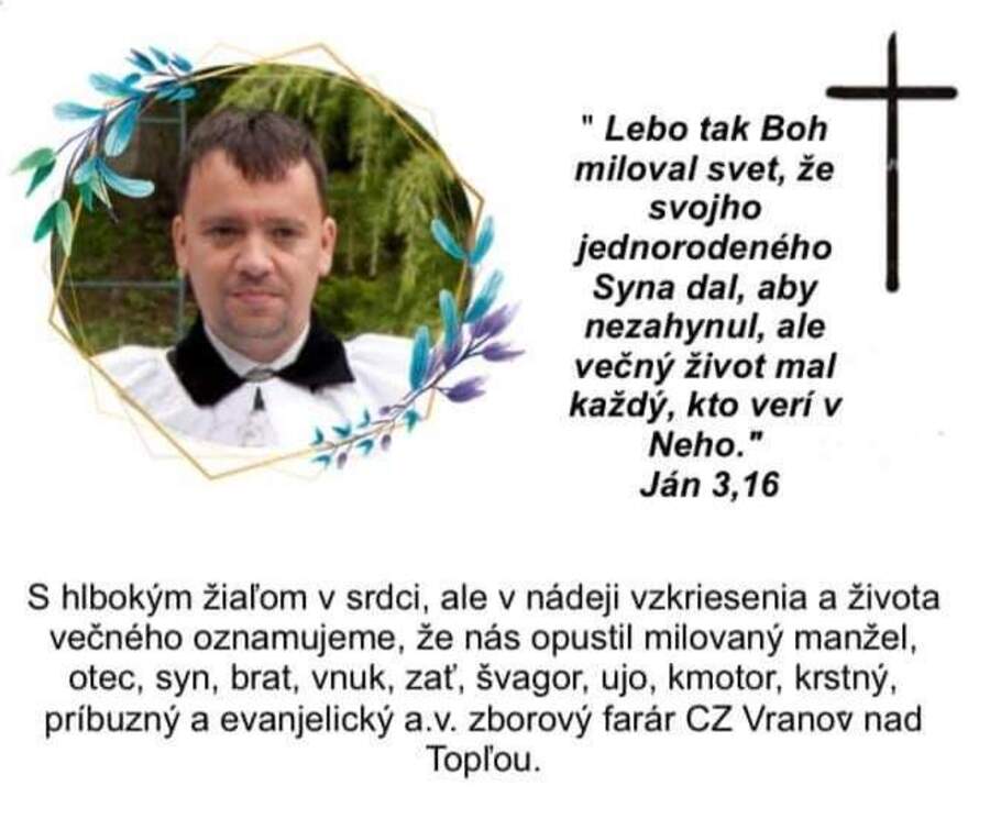 Zomrel brat farár Martin Vargovčák