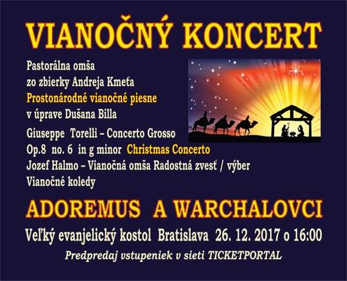 Vianočný koncert ADOREMUS A WARCHALOVCI 26. 12. 