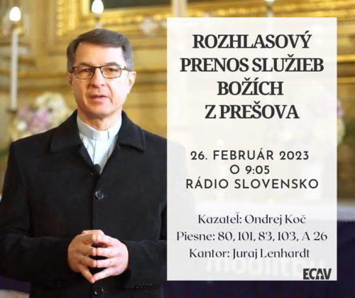 Rozhlasový prenos z Prešova- 26.2.2023