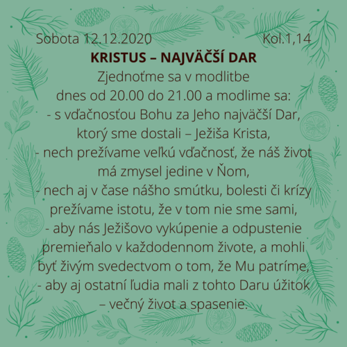 Kristus – najväčší dar