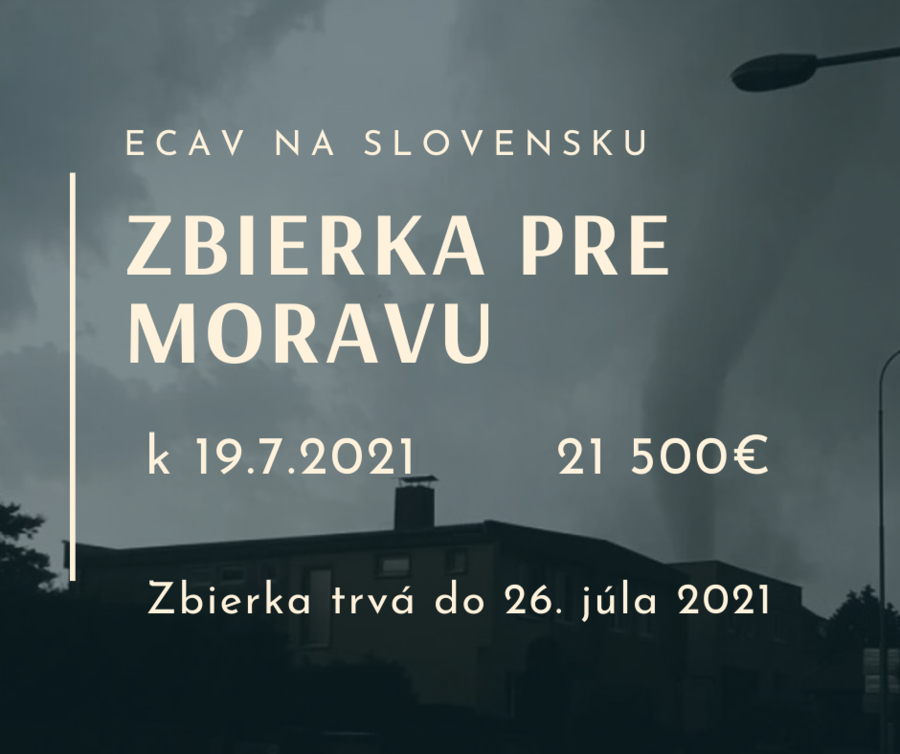 Zbierka pre Moravu trvá do 26.7.2021