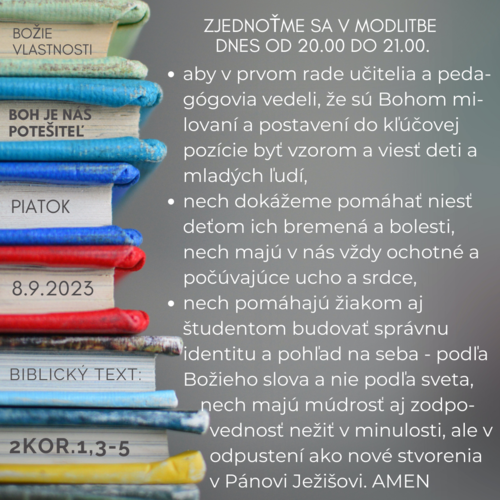 Boh je náš potešiteľ