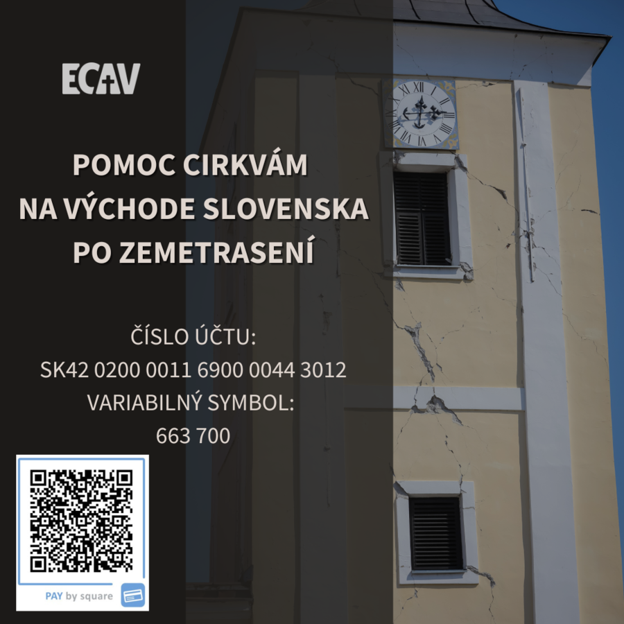 Zbierka: Pomoc cirkvám na východe Slovenska po zemetrasení