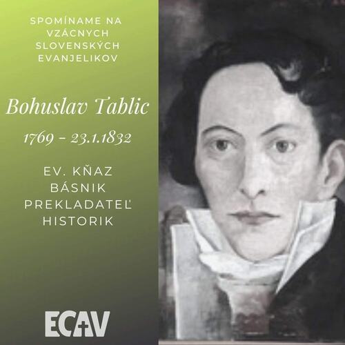 Spomíname na vzácnych evanjelikov: Bohuslav Tablic
