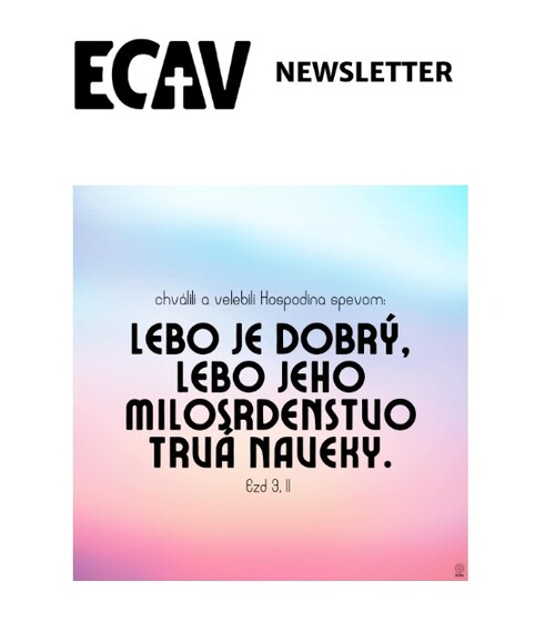 Newsletter ECAV- 5.5.2022
