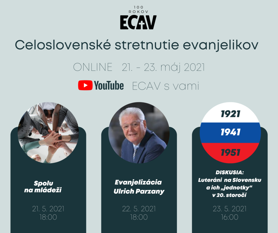 Celoslovenské stretnutie evanjelikov ONLINE 21. - 23. máj 2021
