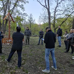 Obrázok predreformátorov na Štitárskej drevenej kalvárii