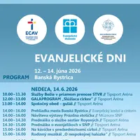 EVANJELICKÉ DNI 2026: bližšie informácie k nedeľnému programu