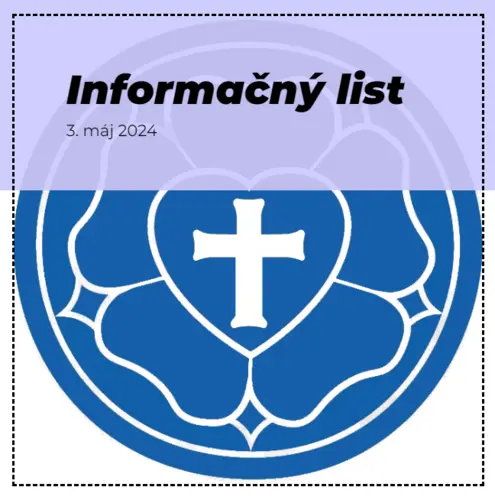 Informačný list, 3.5.2024