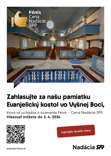 Hlasujme za Evanjelický kostol vo Vyšnej Boci