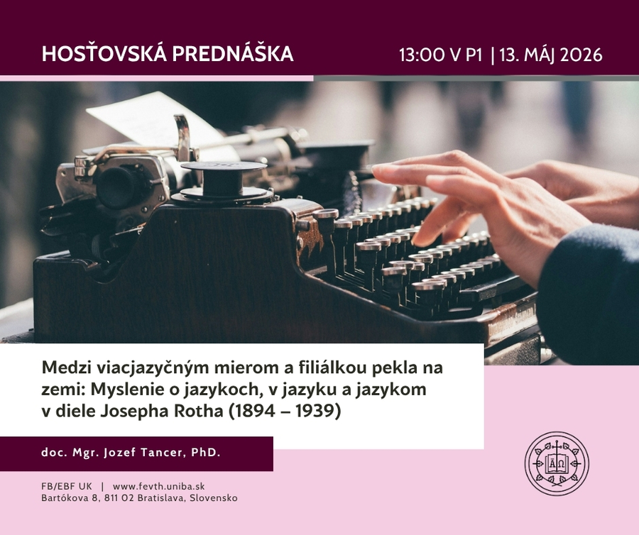 Hosťovská prednáška Jozefa Tancera na EBF UK