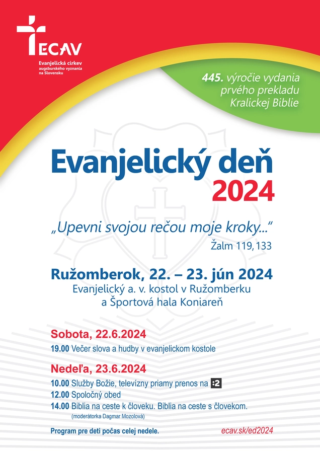 Pozývame vás na Evanjelický deň 2024