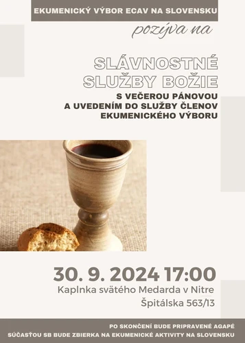 Požehnanie členov Ekumenického výboru ECAV