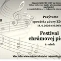 6. ročník Festivalu chrámovej piesne