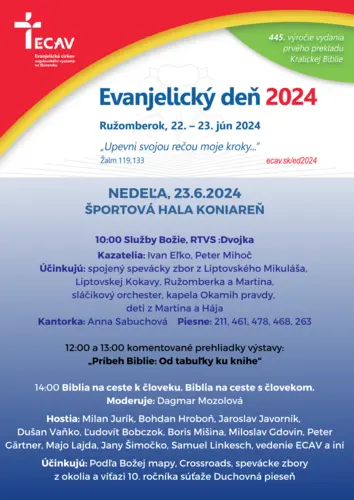 PROGRAM Evanjelického dňa- 23.6.2024