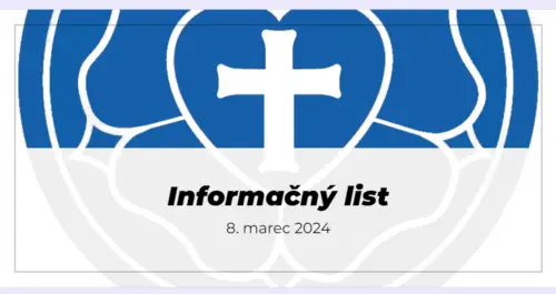 Informačný list. 8.3.2024