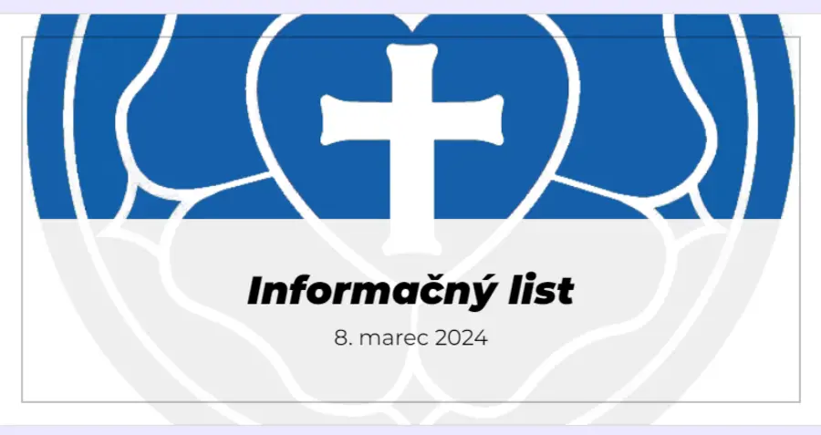 Informačný list. 8.3.2024