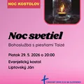 Noc svetiel - bohoslužba Taizé (Noc kostolov 2026)