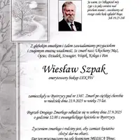 Do večnosti nás predišiel Věslav Szpak