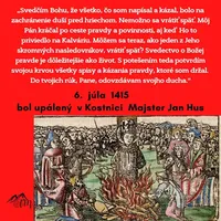 Pred 610 rokmi bol upálený Majster Jan Hus