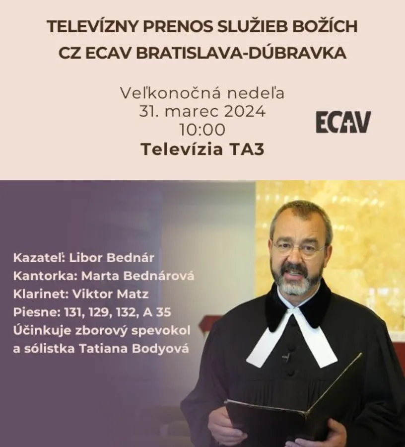 Televízne SB na Veľkonočnú nedeľu, 31.3.2024 TA3