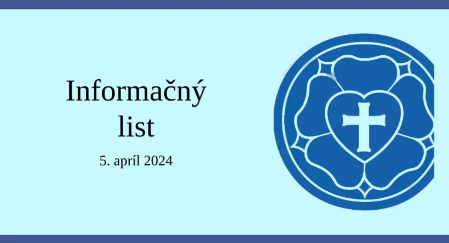 Informačný list, 5.4.2024