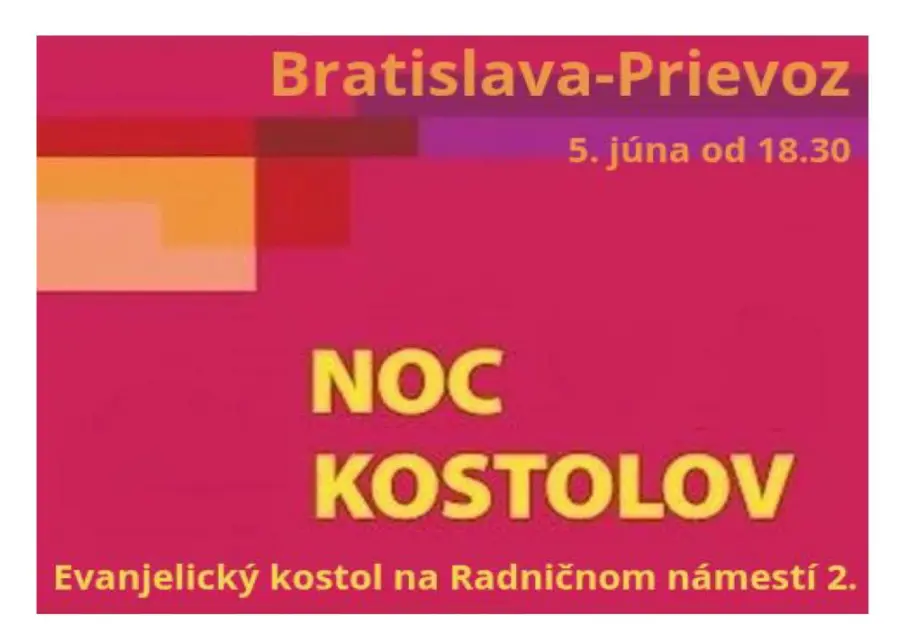 Noc kostolov 2026 v Prievoze