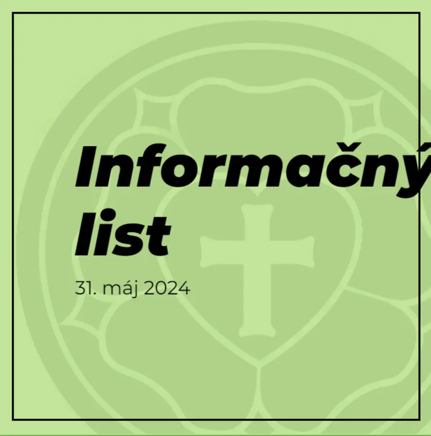 Informačný list, 31.5.2024