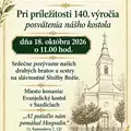 140. výročie kostola v Sazdiciach