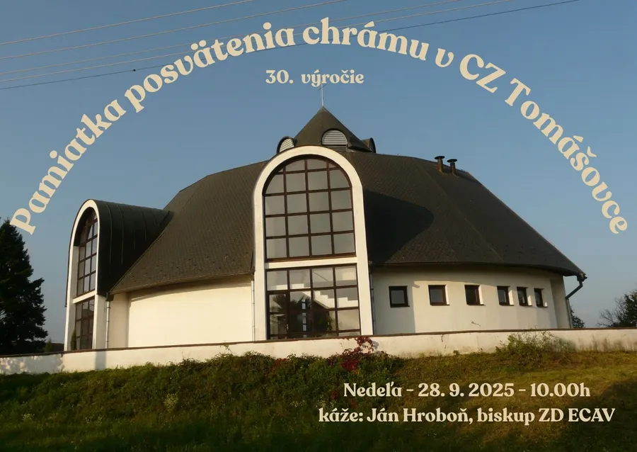 Pamiatka posvätenia chrámu v Tomášovciach
