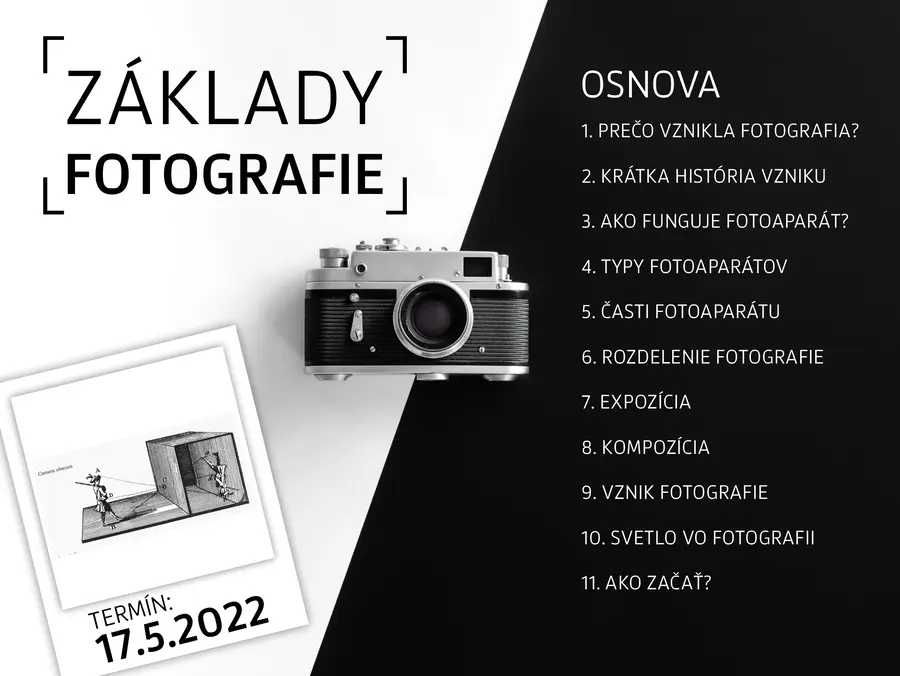 Základy fotografie- pre všetkých záujemcov