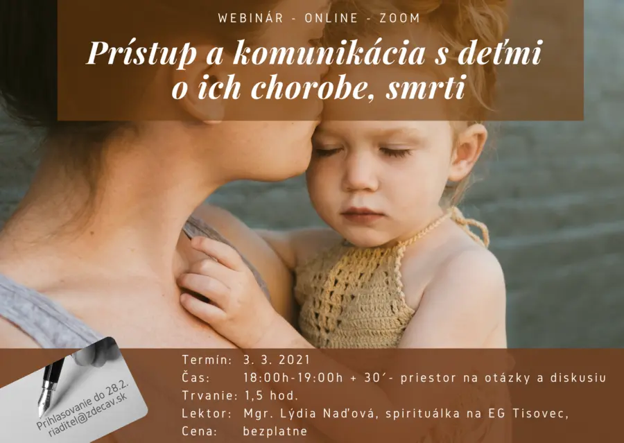 Webinár o deťoch, chorobe a smrti