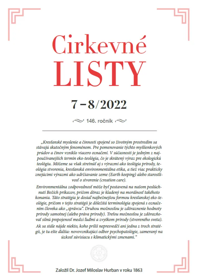 Z Cirkevných listov 7 – 8/2022