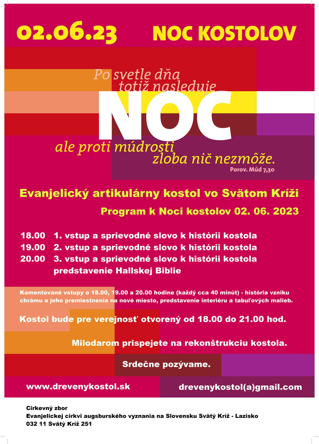 Noc kostolov vo Svätom Kríži