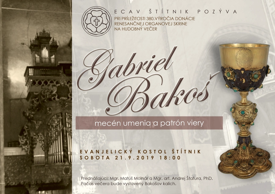 Gabriel Bakoš – mecén umenia a patrón viery