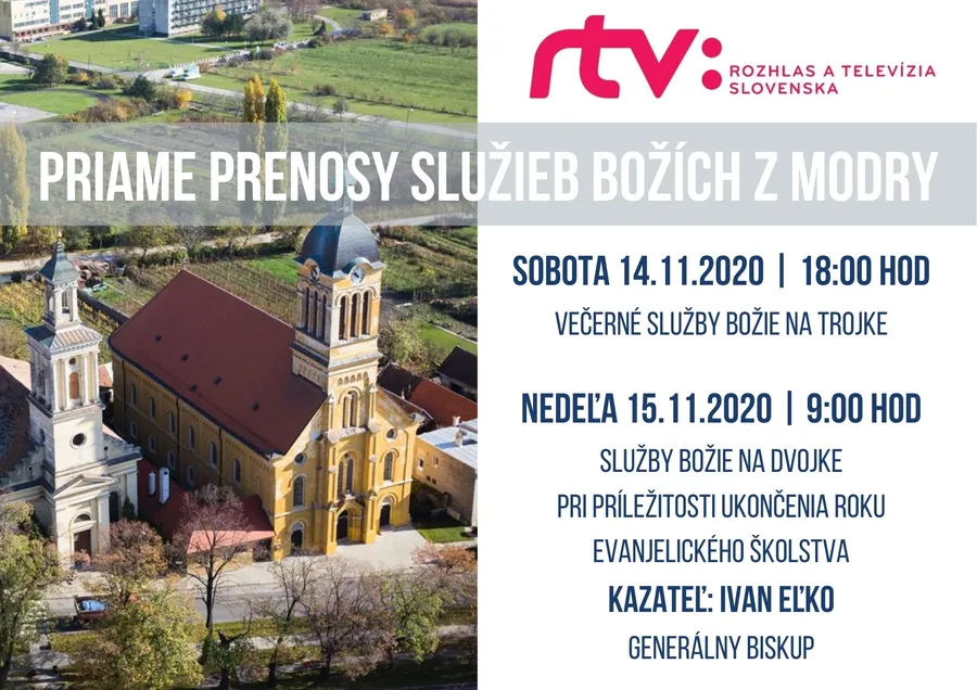 Víkendové Služby Božie z Modry