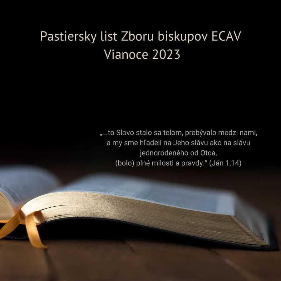 Pastiersky list Zboru biskupov ECAV, k Vianociam 2023