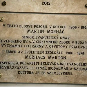 Spomienka na Martina Morháča v Budapešti