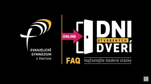 Deň otvorených dverí - Evanjelické gymnázium v Martine 2022