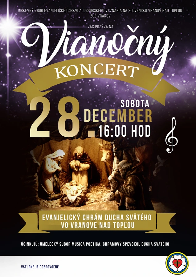 Pozvánka na vianočný koncert