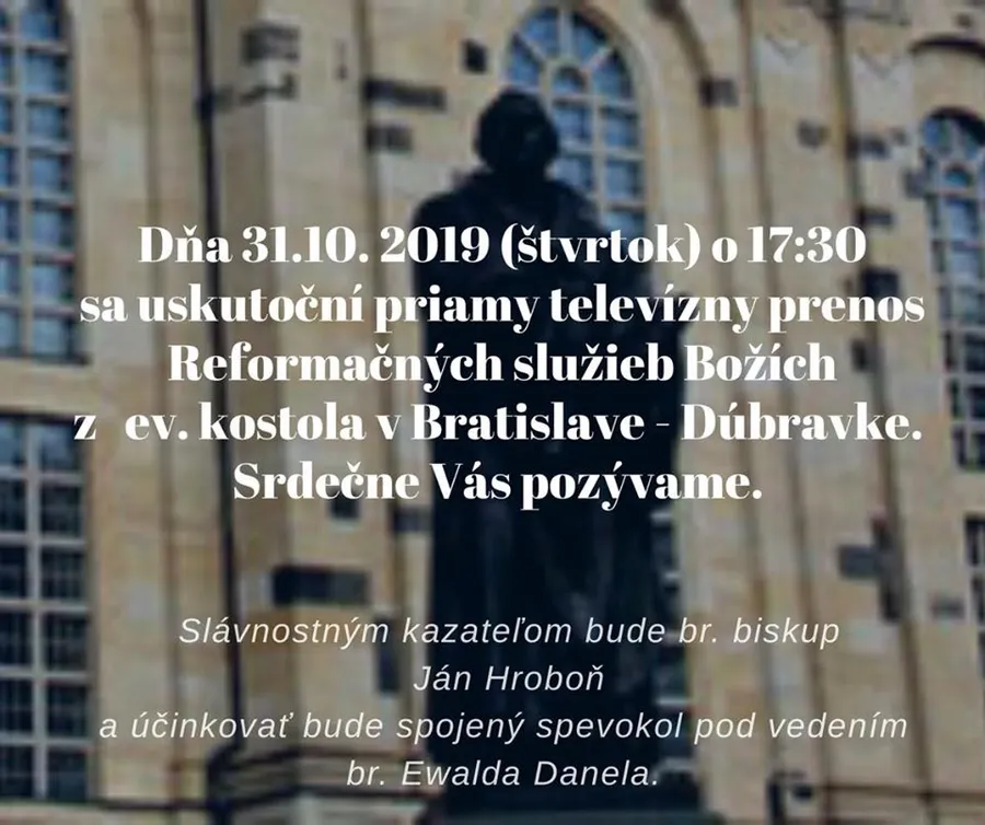 Reformačné Služby Božie z Bratislavy- Dúbravky