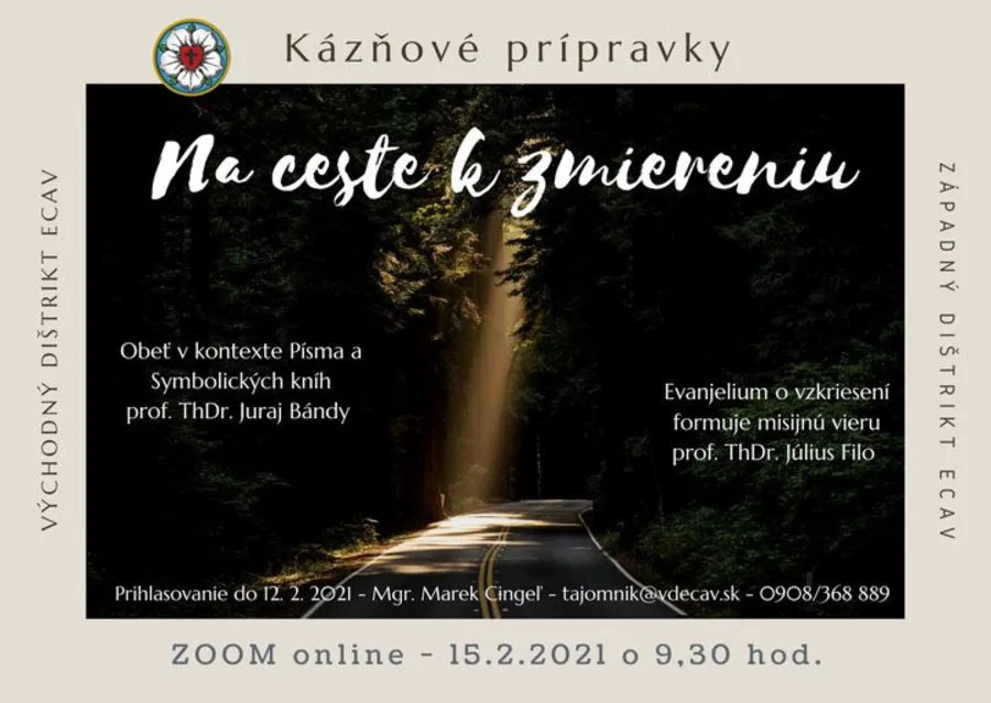 Pozvánka na spoločné ONLINE kázňové prípravky