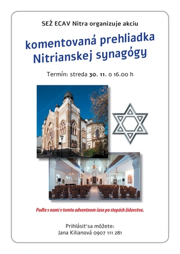 Prehliadky Nitrianskej Synagógy