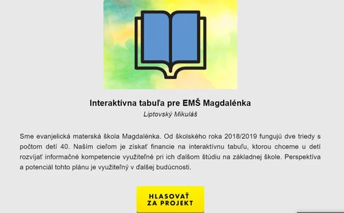 Spojme sa pre dobrú vec