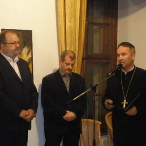 Vernisáž výstavy obrazov M. Hudáka 