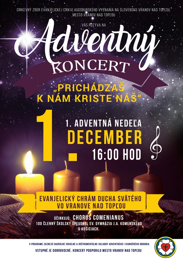Pozvánka na adventný koncert